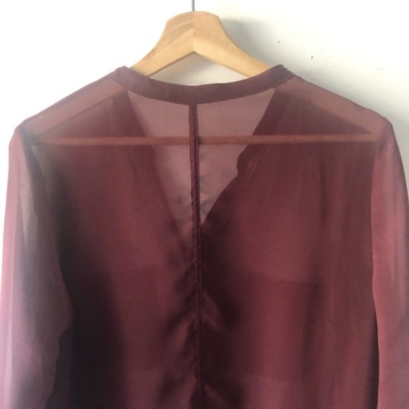 Garage Sheer Chiffon Blouse Size M - Picture 9 of 13